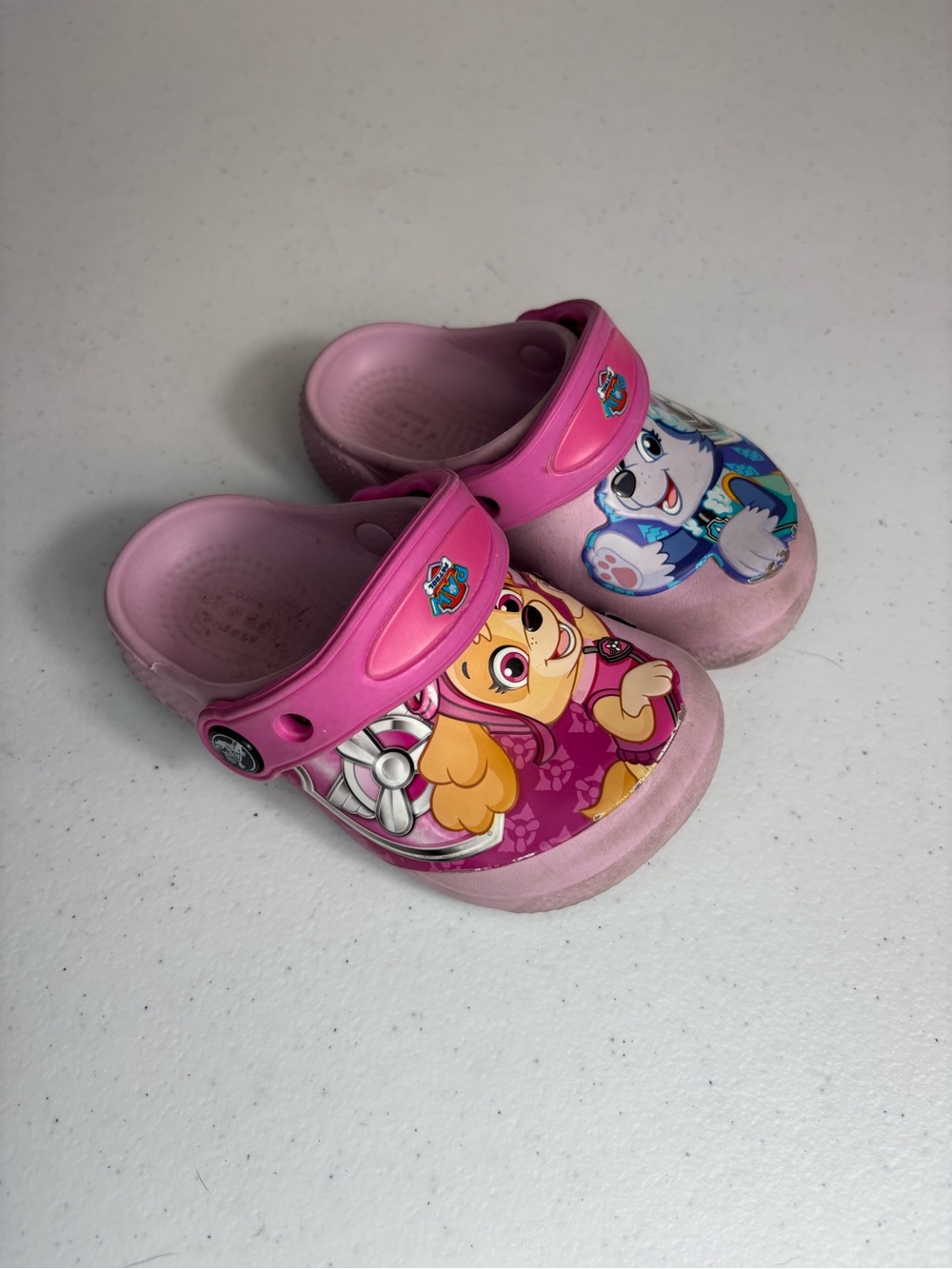 Paw Patrol Pink Crocs Child Size 7
